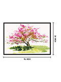 Pink Tree Canvas Painting