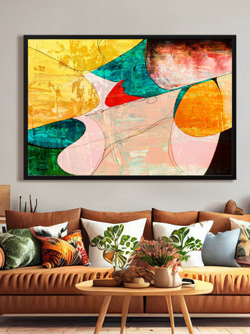 Printed Abstract Art Canvas Painting