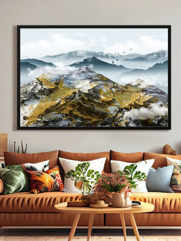 grey Mountain  Canvas Painting