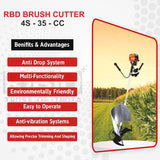 35cc Sidepack Brush Cutter Without Tiller