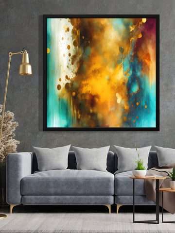 999Store abstract multi color modern art canvas wall painting for living room