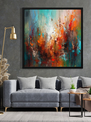 999Store abstract multi color modern art canvas wall painting for bedroom