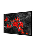 Black and Red flower  canvas Painting